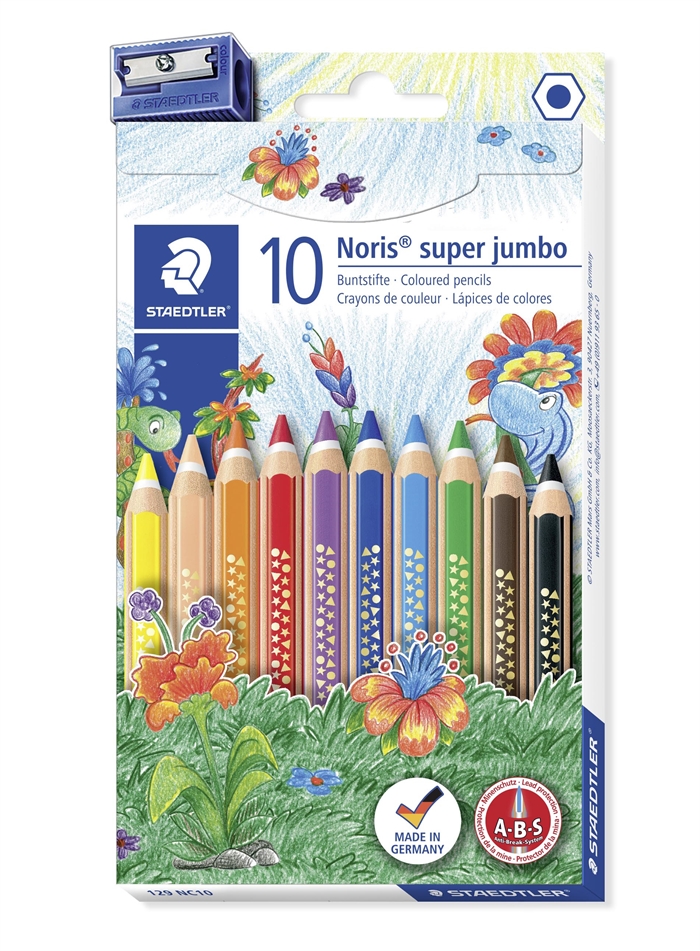 Staedtler Farbstift Noris Club Super Jumbo Set (10)