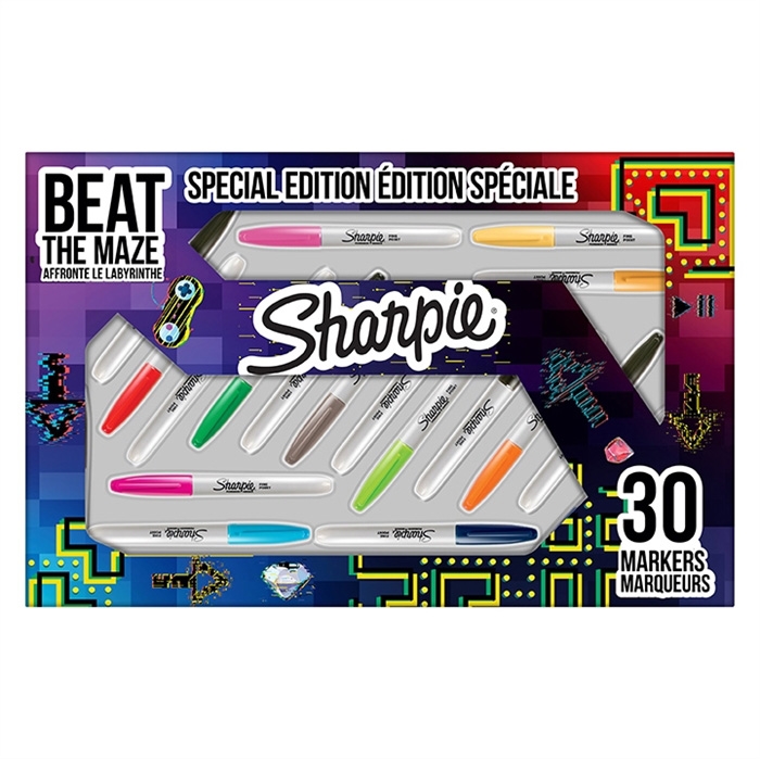 Sharpie Marker Fein 1,0mm assortiert, Großpackung (30 Stück)