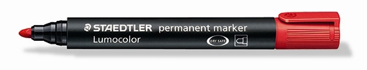 Staedtler Marker Lumocolor Perm rund 2,0mm rot.