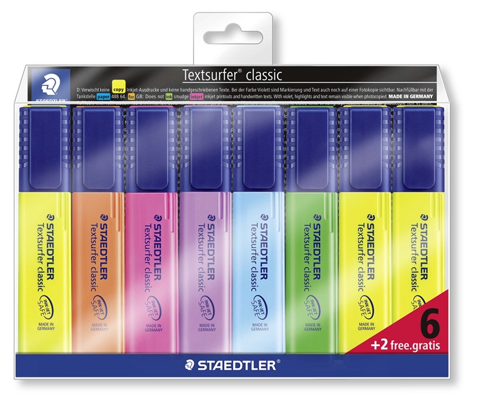 Staedtler Textsurfer Overstreichstift-Set (6+2)