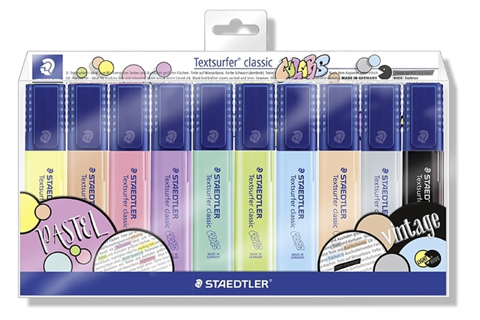 Staedtler Highlighter Textsurfer Pastell/Vintage Set (10)