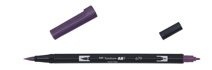 Tombow Marker ABT Dual Brush 679 dunkle Pflaume