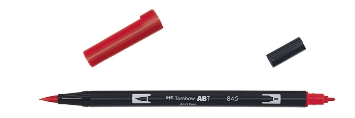 Tombow Marker ABT Dual Brush 845 karminrot