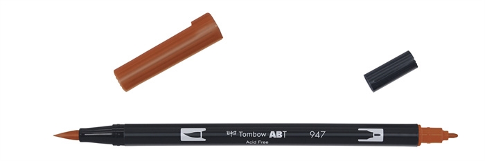 Tombow Marker ABT Dual Brush 947 verbrannte Sienna