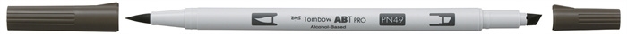 Tombow Marker Alkohol ABT PRO Dual Brush N49 warmes Grau 8