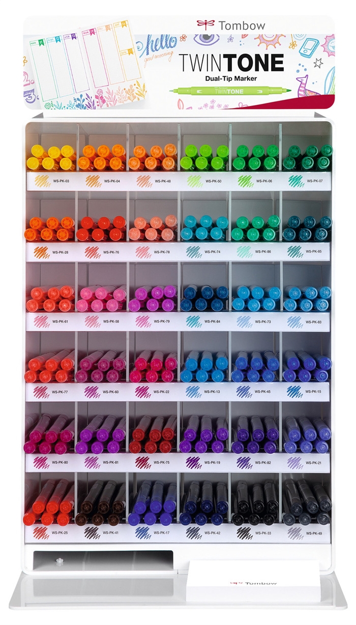 Tombow Marker TwinTone Etikettenkit für modulares Display