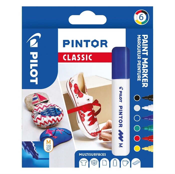 Pilot Marker Pintor Medium Classic 1,4 Set (6)