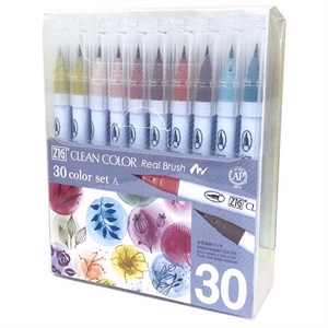 ZIG Clean Color Pinselstift Set A mit 30 Stück