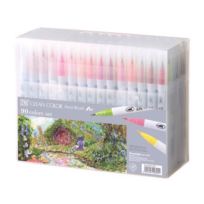 ZIG Clean Color Pinselstift Set mit 90 Stück