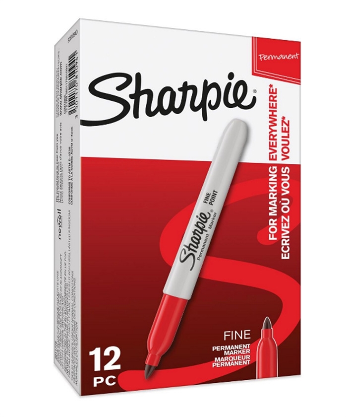 Sharpie Marker Fein 1,0 mm rot.