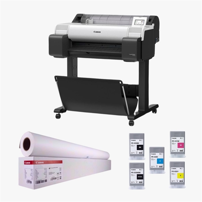 Canon POS TM 240 inkl. Ständer - Zusätzliches Tinte und 2 Papierrollen