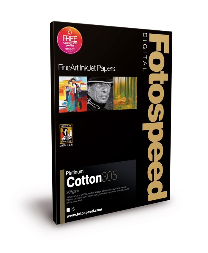 Fotospeed Platium Cotton 305 g/m² - A2, 25 Blätter