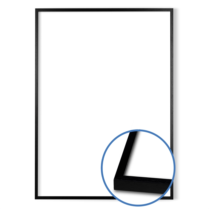 Standard Foto- und Poster-Rahmen - 40 x 60 cm - Schwarz mit normalem Glas